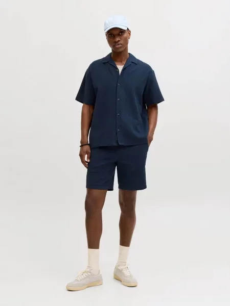 Повседневная рубашка Jack & Jones синяя