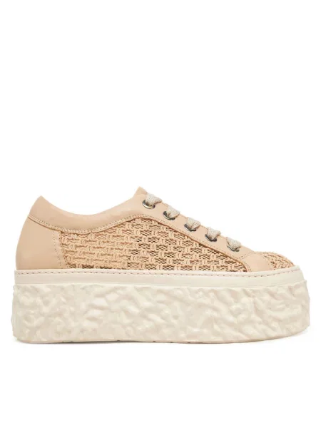 Sneakersy AGL brązowe