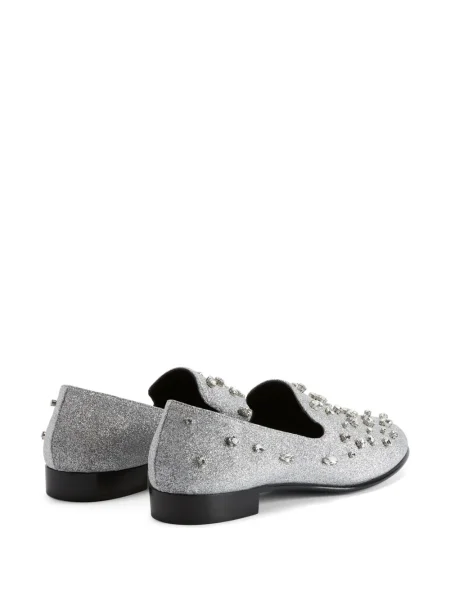 Pantofi loafer Giuseppe Zanotti argintiu