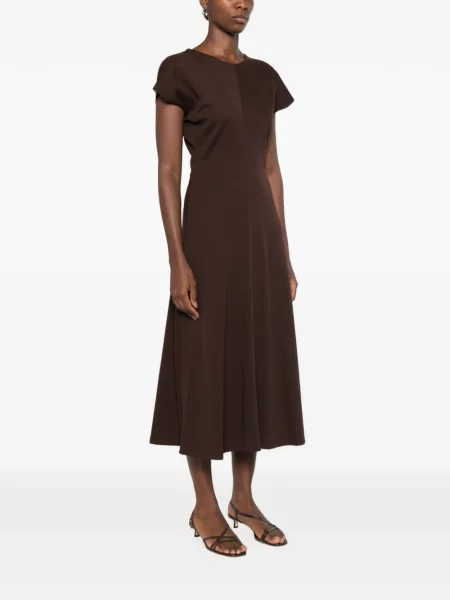 Scurt rochie maxi Dixie în linie A maro