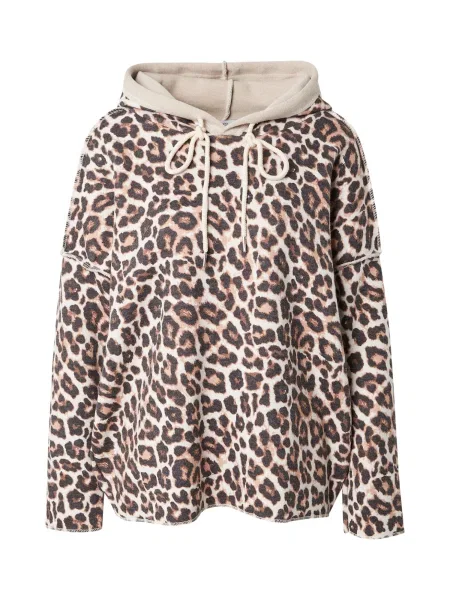 Zwillingsherz Majica Leo bež / rjava črna