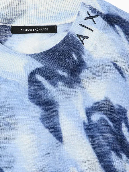Футболка Armani Exchange голубая