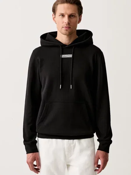 Calvin Klein hanorac cu glugă pentru bărbați din negru