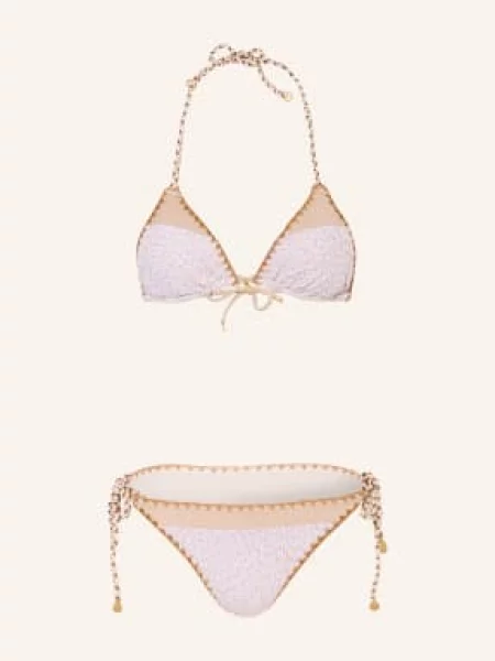 Banana Moon Couture Trojúhelníkové Bikiny Boscoblika Avel S Třpytivou Nití krémová / velbloudí