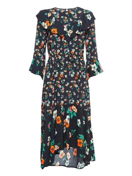 Rochie Maje cu model floral cu imagine de costum negru