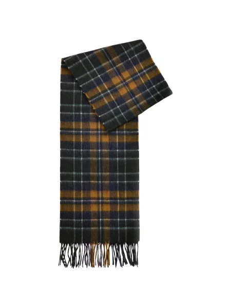 Kockovaný šál Barbour hnedá