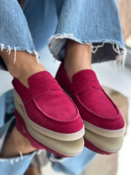 Замшевые лоферы 105.store