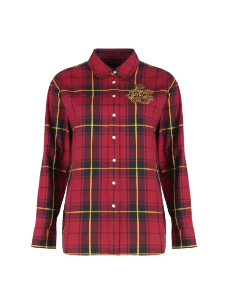 Koszula Ralph Lauren w kratkę czerwona