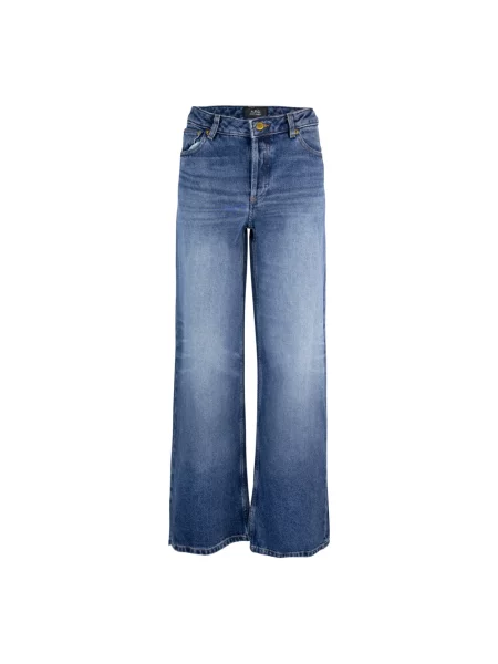 Jeansy A.p.c. skórzane brązowe