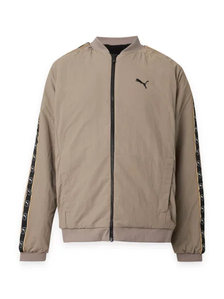 PUMA Geacă de primăvară-toamnă gri taupe negru