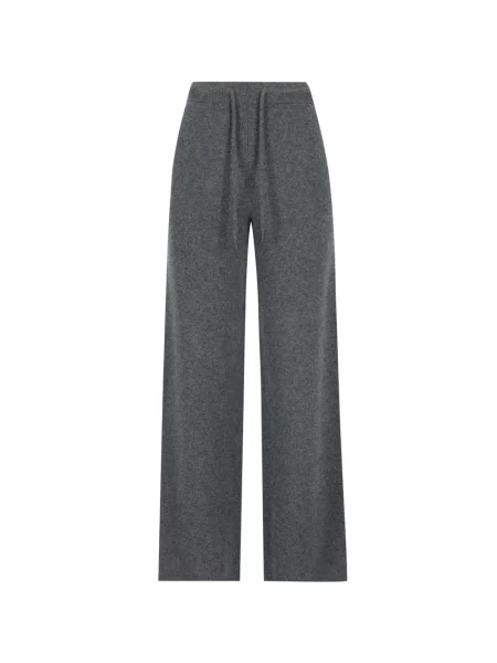 Pantaloni Max Mara din cașmir gri