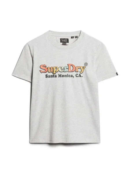Superdry Tricou galben / gri amestecat / portocaliu negru