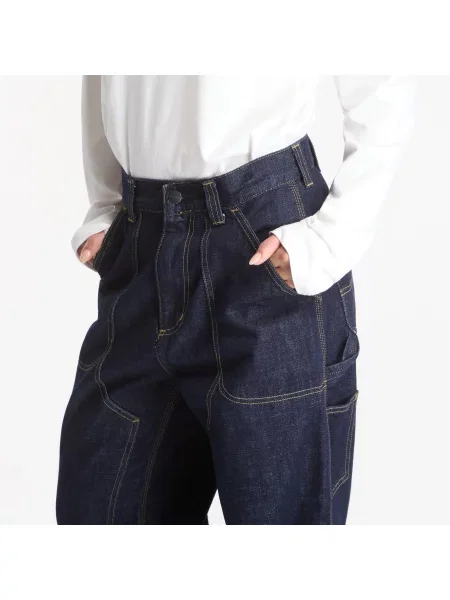 Дънки Carhartt WIP Oakland Pant UNISEX Blue Rinsed S синьо