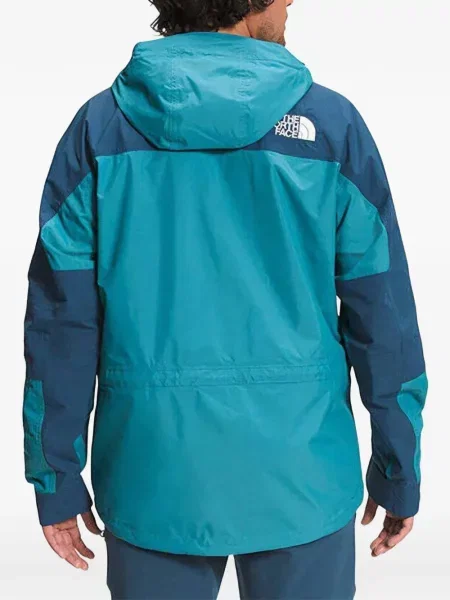 Geacă The North Face cu glugă cu autograf albastru