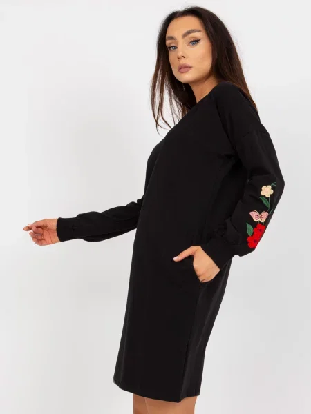 Oblekové šaty Fashionhunters čierna
