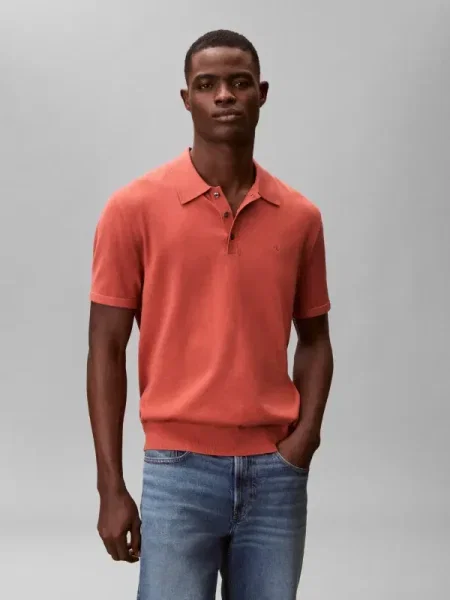Calvin Klein férfi póló narancsszínű