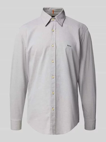 Koszula casualowa o kroju regular fit z mieszanki bawełny model ‘RELEGANT’ Boss Orange khaki