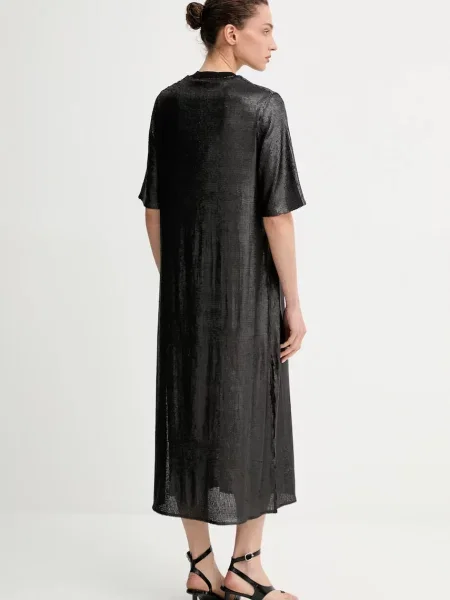 Платье миди Allsaints черное