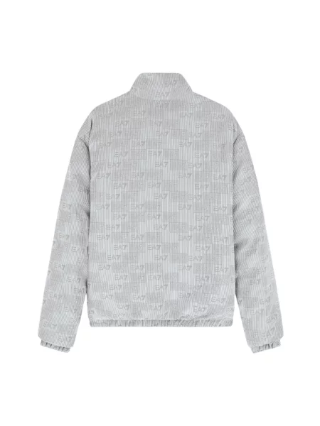 Kurtka Emporio Armani Ea7 z logo pikowana szara