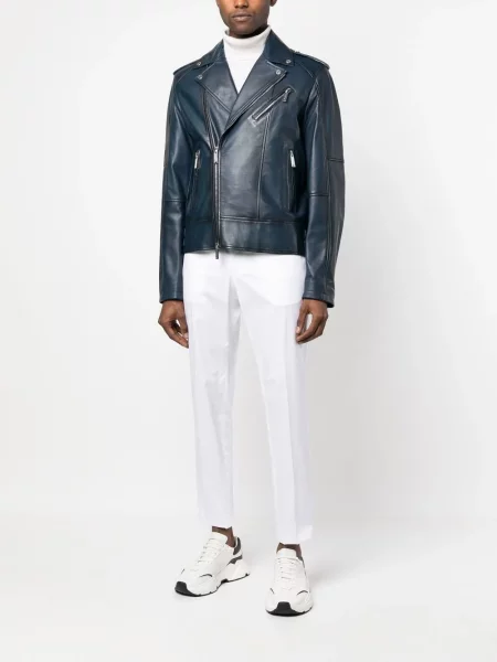 Кожено яке Dsquared2 синьо
