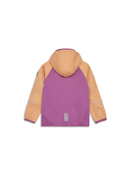 Kurtka softshell dziewczęca LEGO wiatroszczelna różowa
