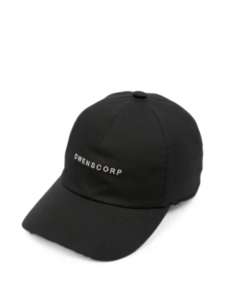 Șapcă Rick Owens cu broderie negru