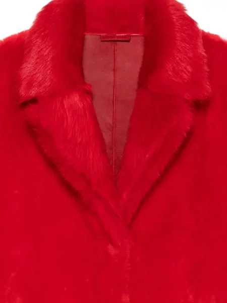 Kołnierzykowy futro Liska czerwone
