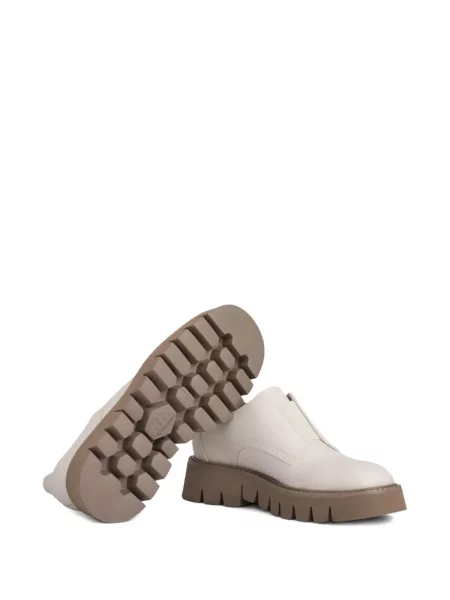 Pantofi loafer Pedro Garcia cu platformă alb