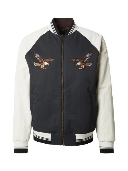 LEVI'S ® Átmeneti dzseki SOUVENIR csokoládé / dohánybarna / fekete fehér