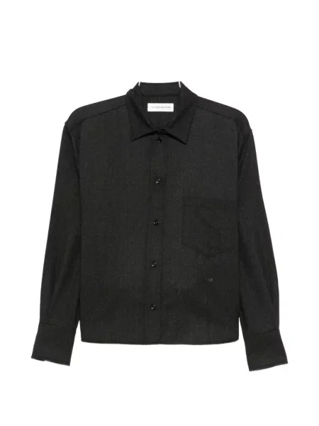 Cămașă Victoria Beckham cu broderie gri
