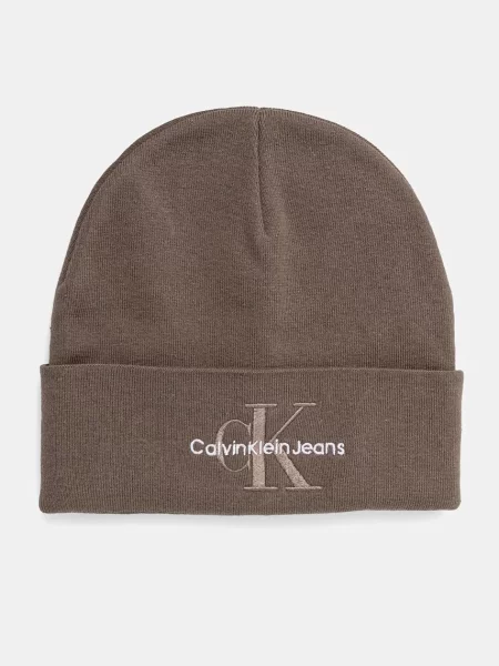 Calvin Klein Jeans czapka z grubej dzianiny szary