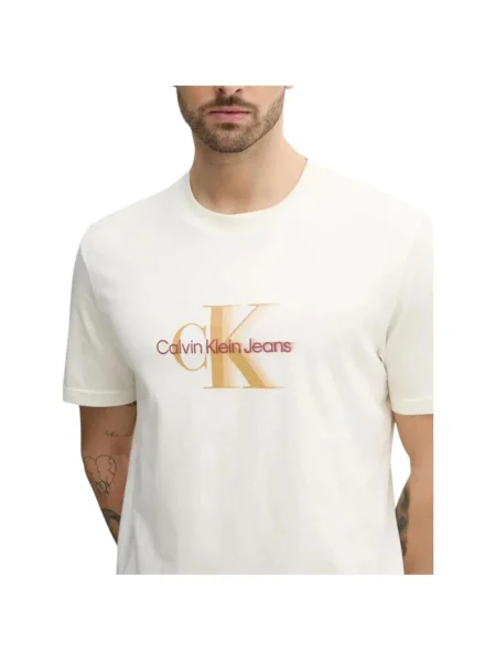 Tricou Calvin Klein Jeans bej