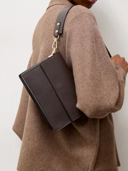 Answear.LAB geantă crossbody pentru femei din piele maro
