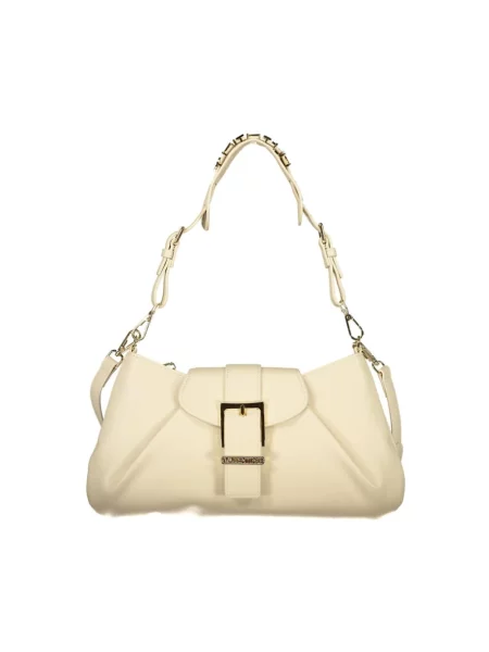 Lniana torebka crossbody Valentino Bags beżowa