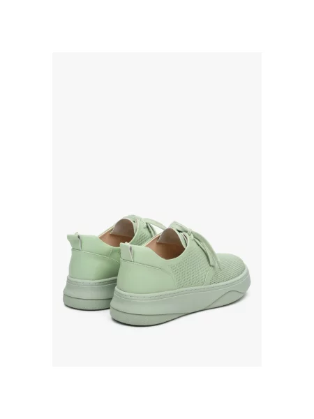 Кеди літні шкіряні Estro зелені