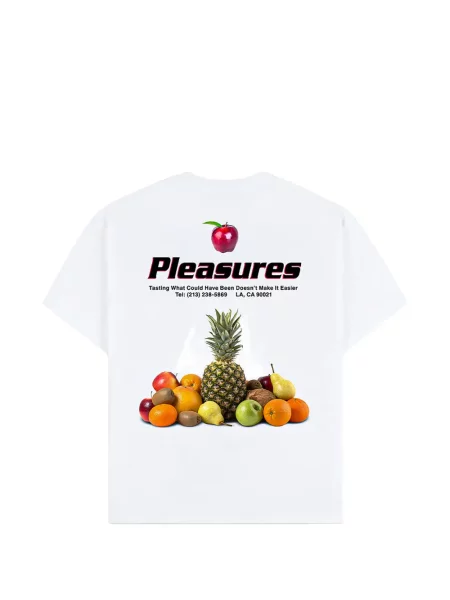 Tricou Pleasures cu imagine alb