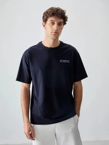 Tommy Life Tričko námořnická modř