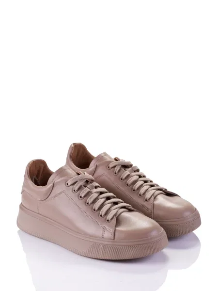 Кожаные кеды Marco Piero бежевые