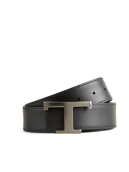 Pasek Tod's skórzany dwustronny czarny