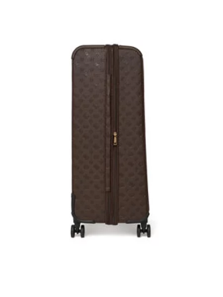 Guess Nagy bőrönd Lenwood Travel Sötét bézs