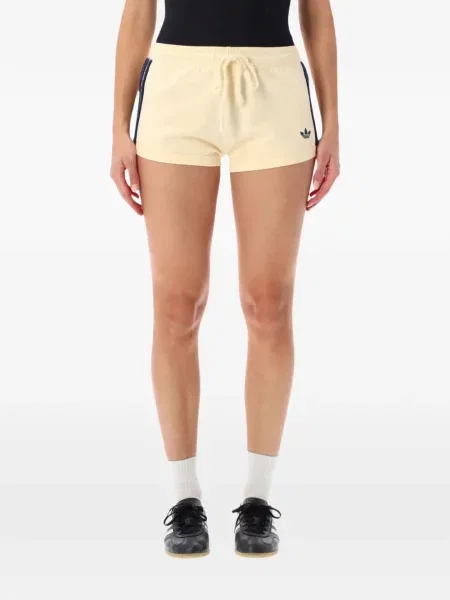Pantaloni Adidas alergare cu broderie chunky verde
