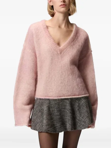 Pulover Pinko de lână cu decolteu în V