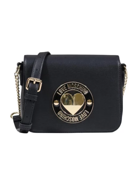 Mała torebka skórzana Love Moschino skórzana czarna
