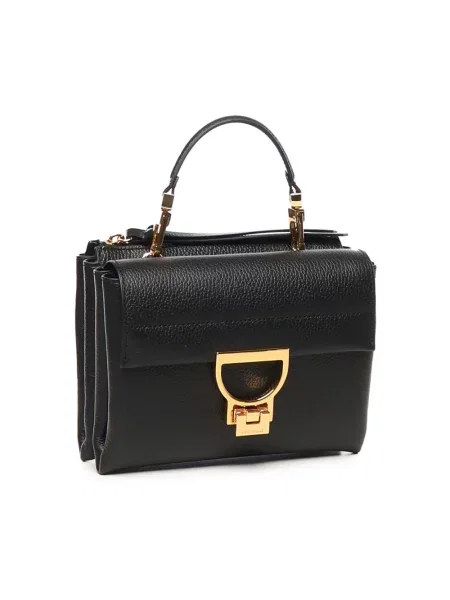 Mała torebka Coccinelle skórzana czarna