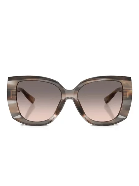Prugaste sunčane naočale Dolce & Gabbana Eyewear siva