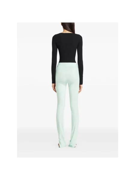Dzianinowy sweter Courreges czarny