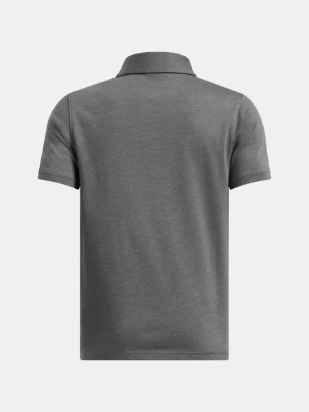 Tricou polo copii Under Armour gri