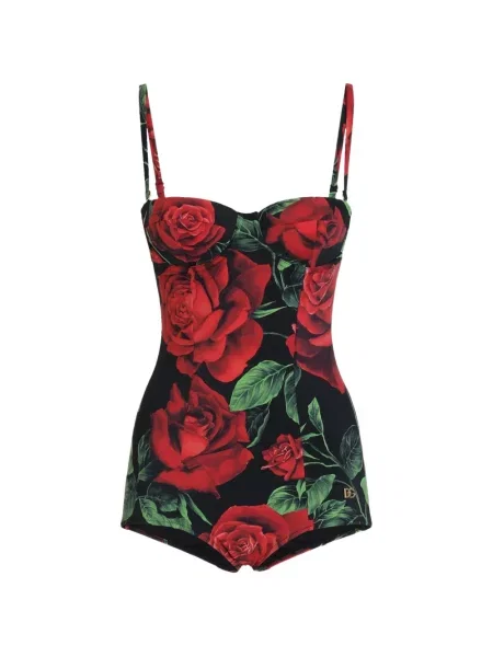 Sutien balconette Dolce & Gabbana cu imagine roșu
