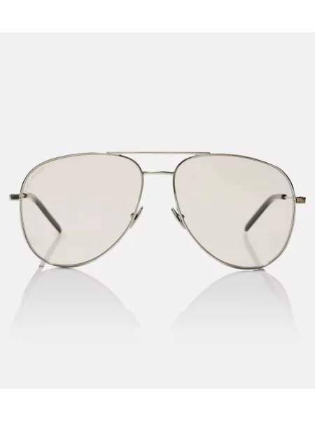 Klasične sunčane naočale Saint Laurent srebrena