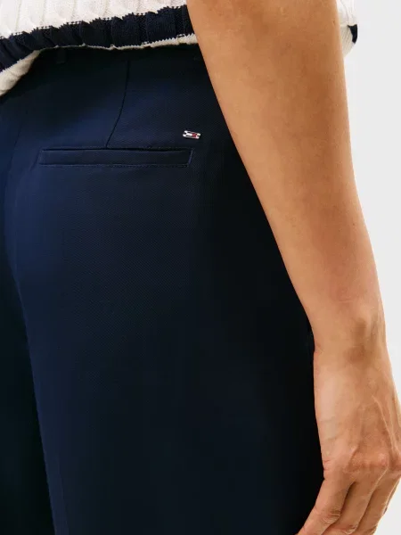 Брюки Tommy Hilfiger из твилла синие